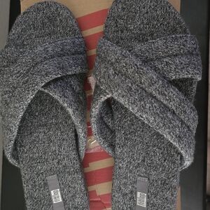 Women's Gray Slide Sandals